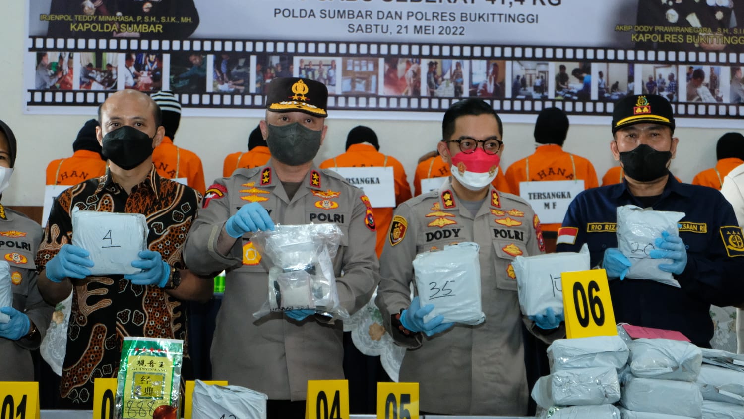 Polres Bukittinggi Berhasil Ungkap Narkoba, Irjen Polr Teddy Minahasa: Selamatkan 414.000 Jiwa