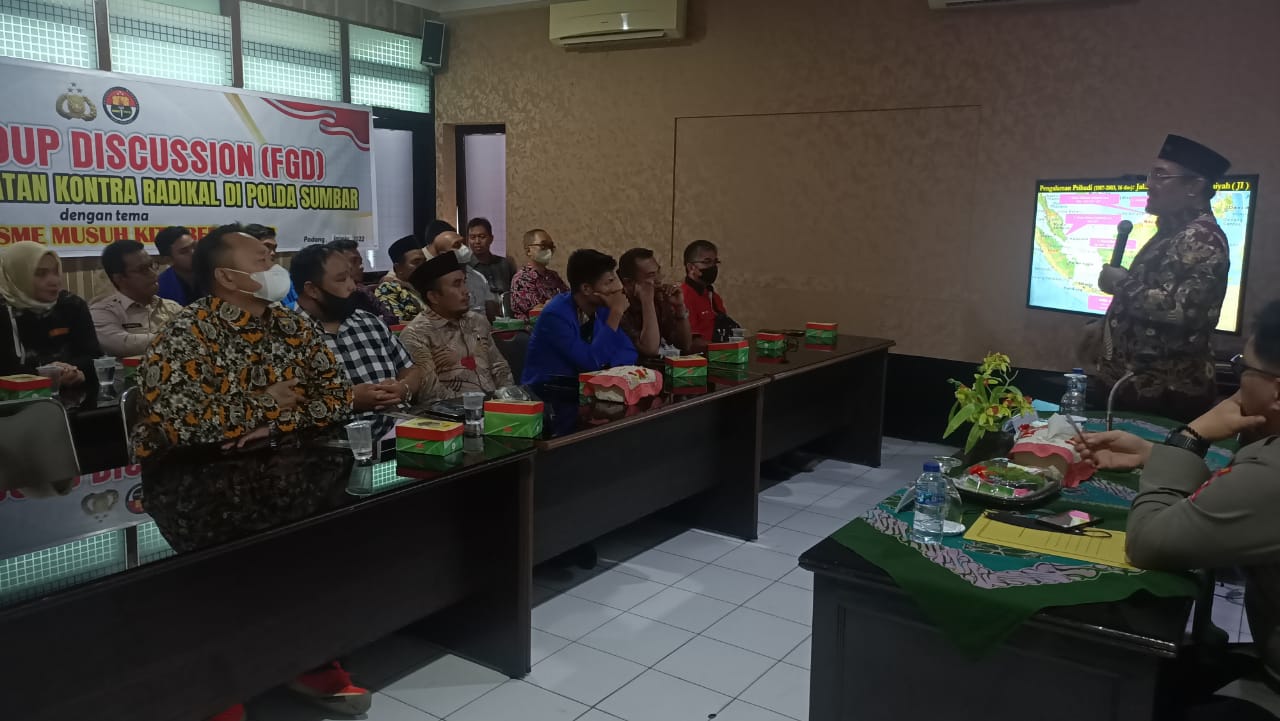 Divhumas Polri Gelar FGD, Pencegahan Paham Radikal di Polresta Padang