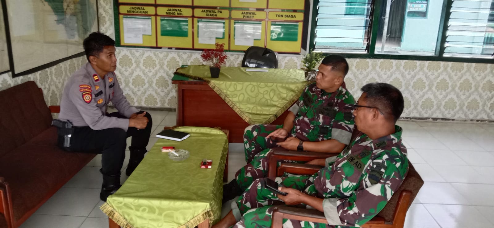 Sinergitas TNI-Polri, Polres 50 Kota Lakukan Sambang Ke Kodim 0306/50 Kota