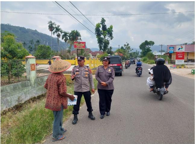 Kepolisian Resor 50 Kota melalui Sat Binmas melaksanakan sosialisasi pelaksanaan Operasi Ketupat Singgalang 2023