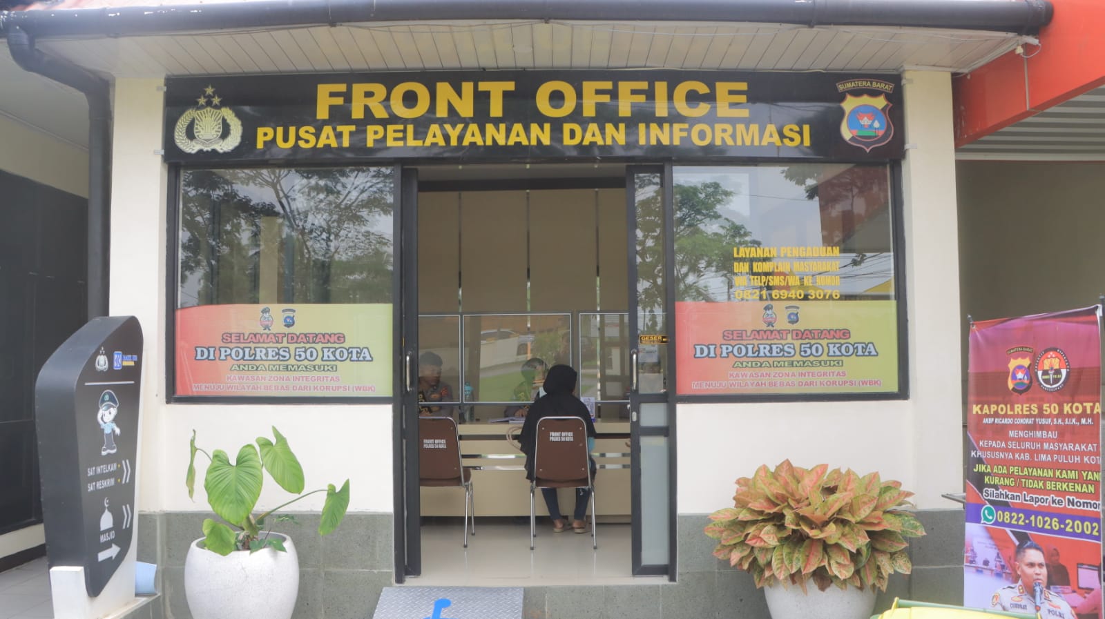Polri Melayani, Polres 50 Kota Lakukan Pelayanan Front office