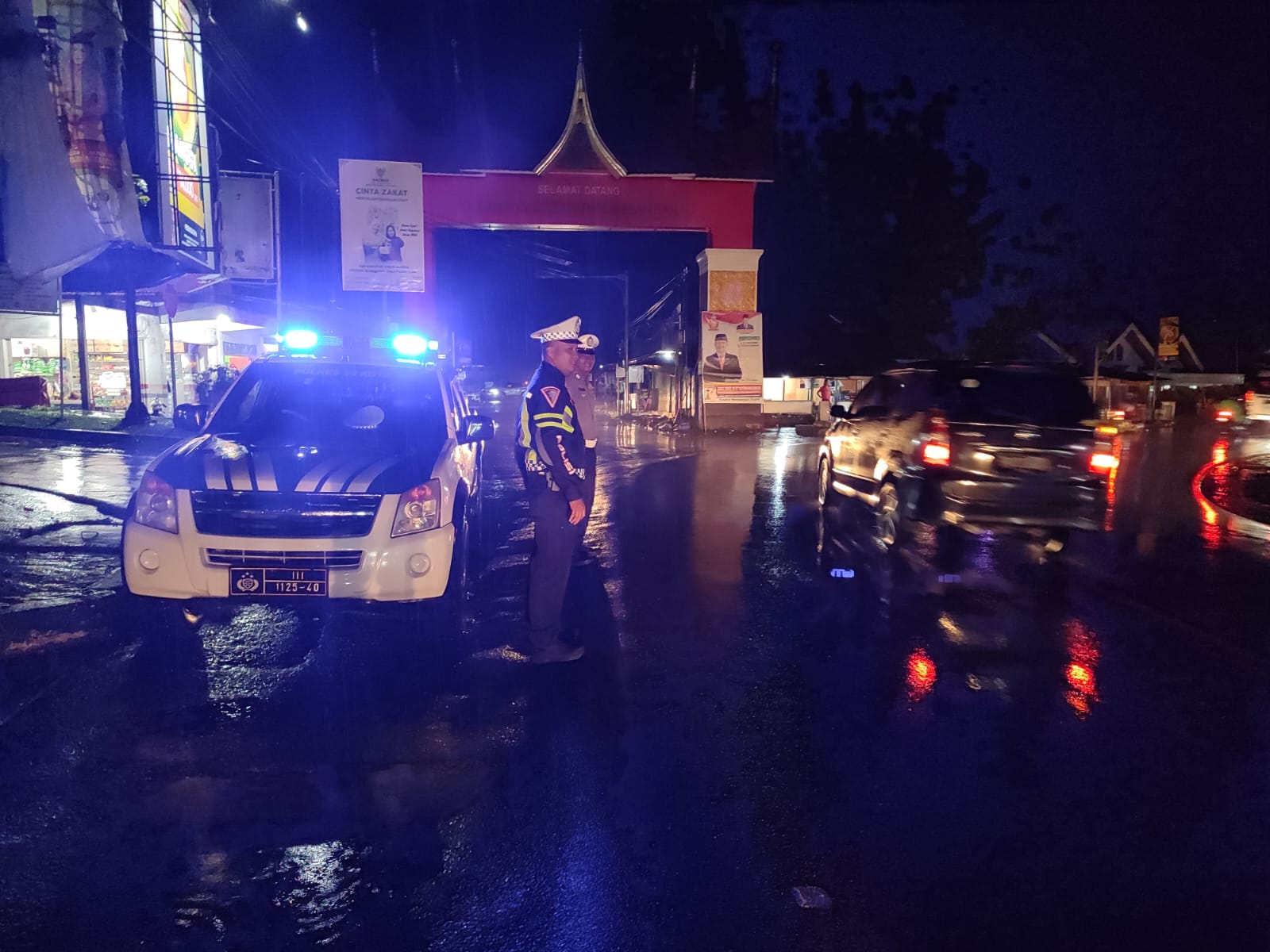 Polres 50 Kota Lakukan Patroli Blue Light Untuk Antisipasi Gangguan Kamtibmas