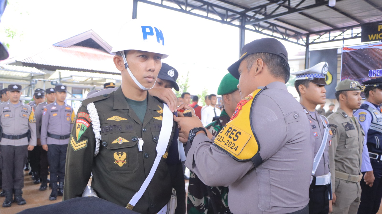 Polres 50 Kota Laksanakan Apel Gelar Pasukan Operasi Lilin Singgalang 2023