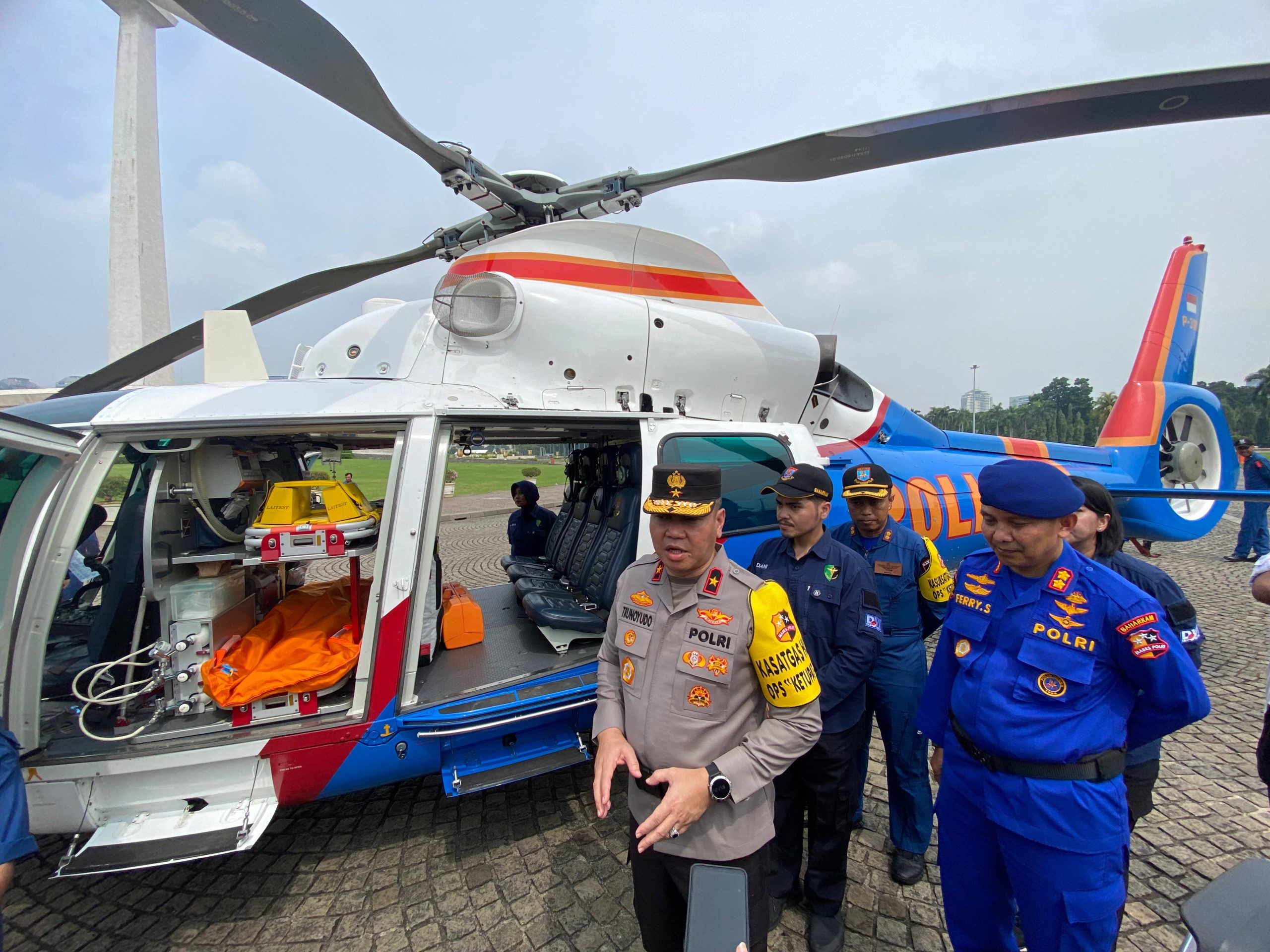Polri Kerahkan 2 Helikopter Jadi Ambulan Udara saat Arus Mudik dan Balik Lebaran